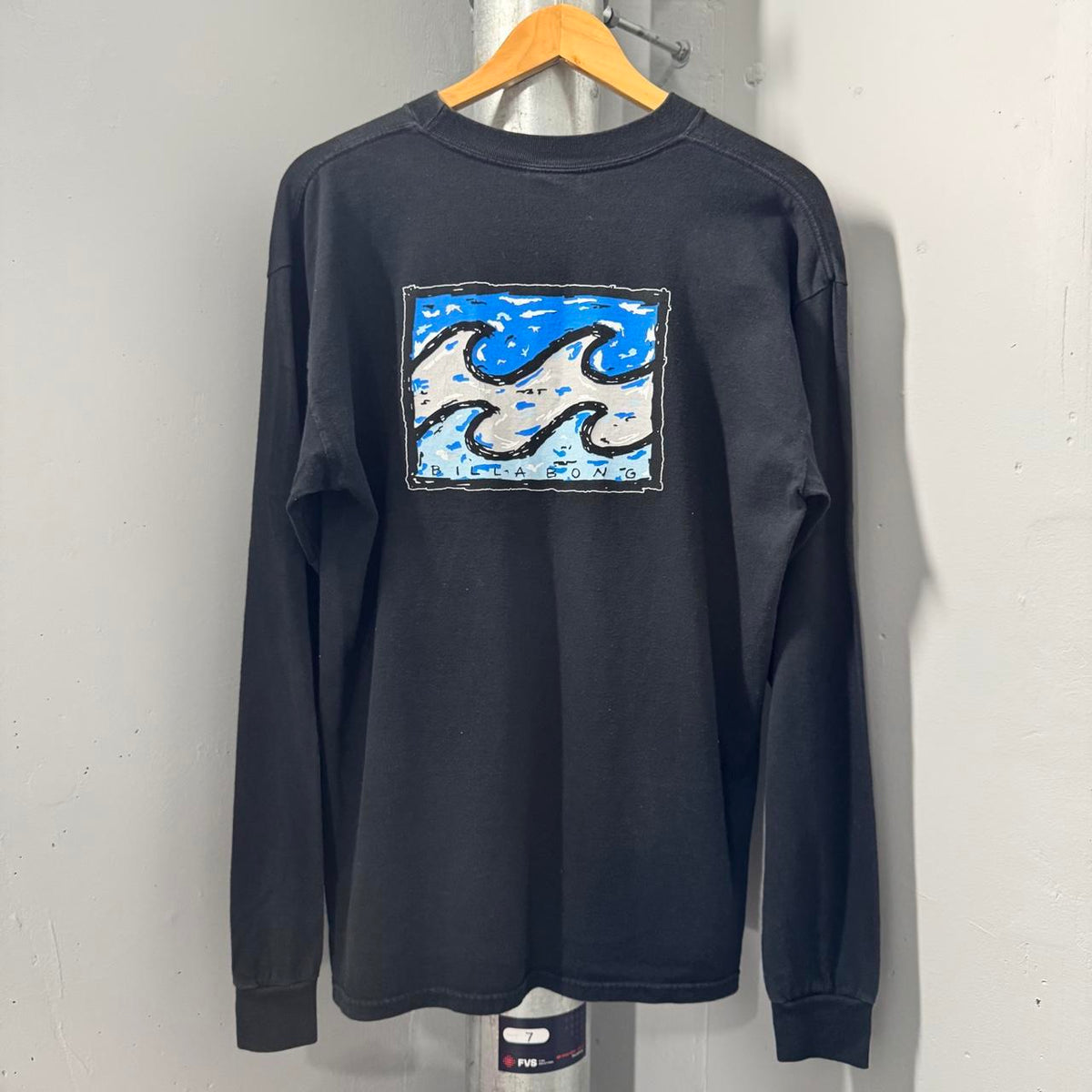 Vintage Y2K Billabong Long Sleeve T-Shirt Black Surf Graphic - Image 1