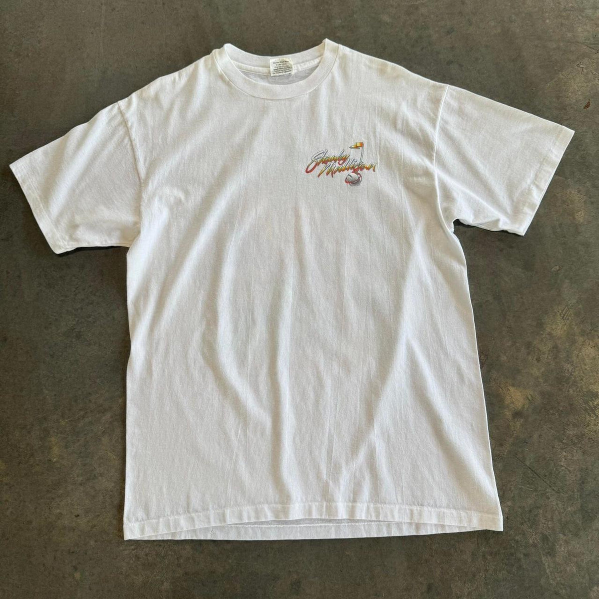 Vintage 1997 Shanky Mulligan Golf T-Shirt White Graphic Tee - Image 2