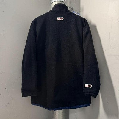 Vintage Budweiser Sports Reversible Fleece Windbreaker Jacket - Image 4