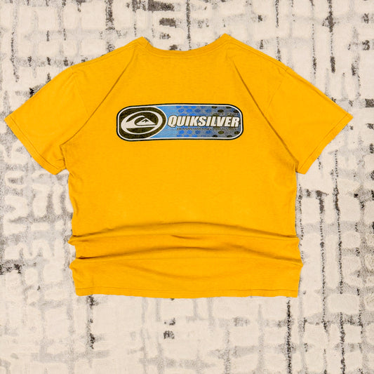 Vintage Quiksilver T-shirt L Yellow