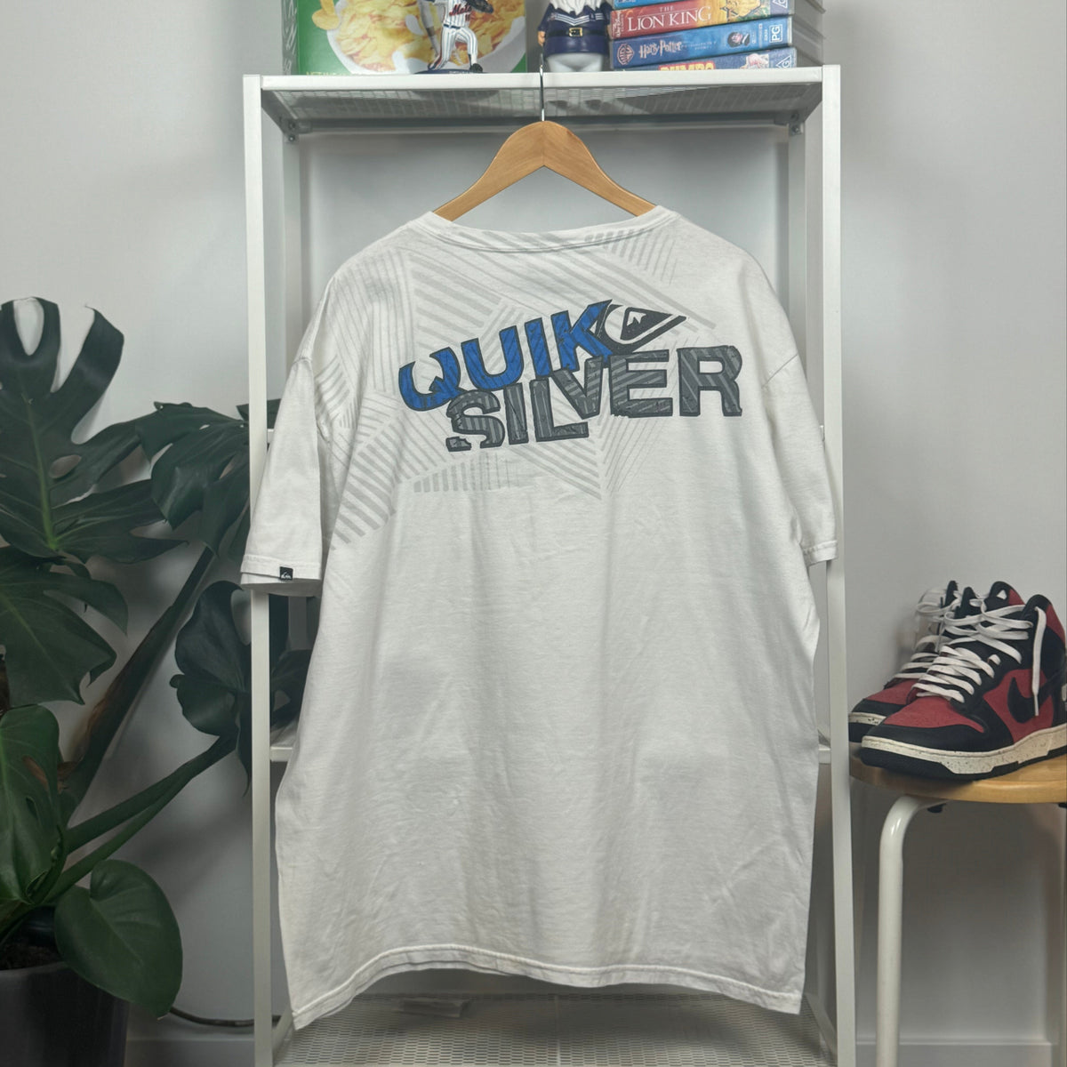 Vintage Quiksilver White Surf T-Shirt – XL