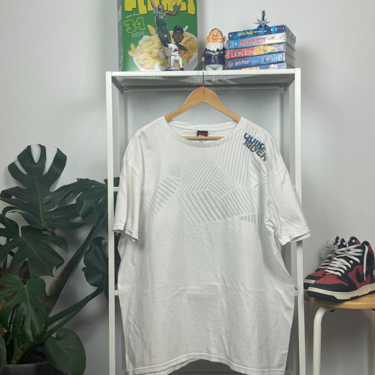 Vintage Quiksilver White Surf T-Shirt – XL