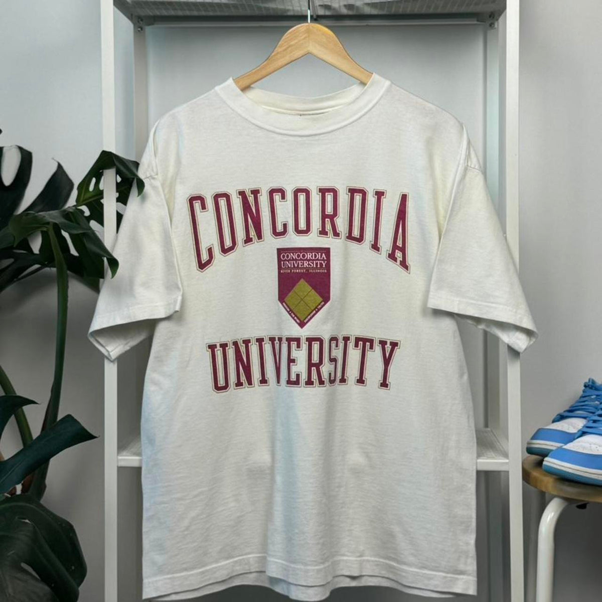 Vintage Concordia University White T-Shirt