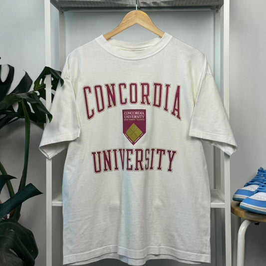 Vintage Concordia University White T-Shirt