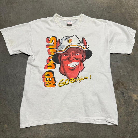 Vintage 90s Belgium 'Red Devils' T-Shirt – M