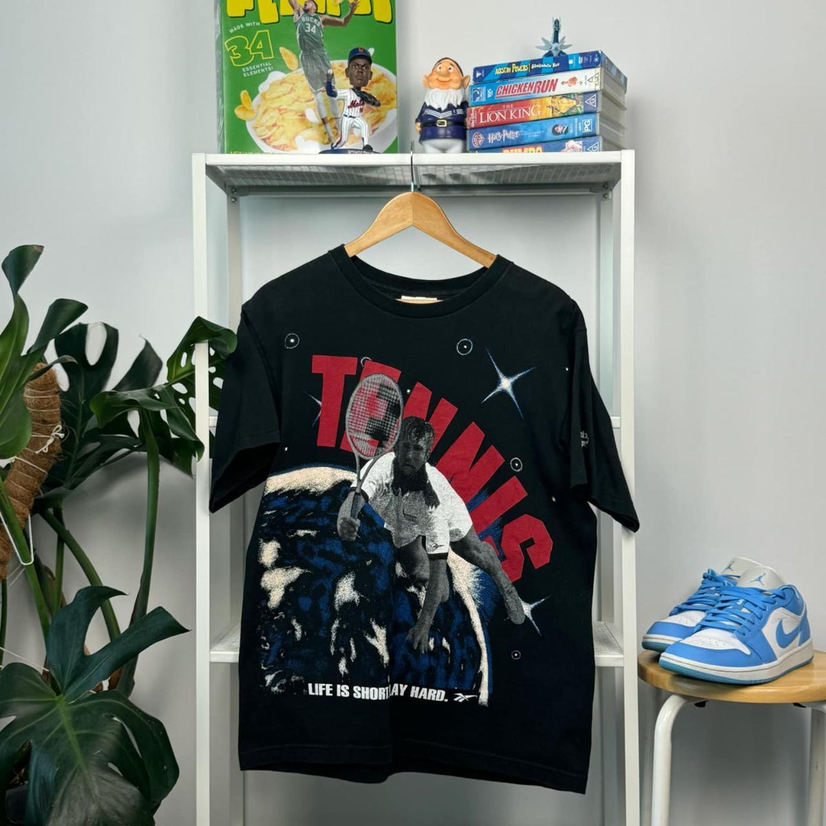 Vintage 'Life Is Short, Stay Hard' Tennis T-Shirt